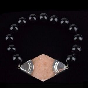 New Big Boxed Desert Rose Sterling Silver Rhodochrosite Bracelet